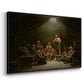 Low Church Devotion (Haugianerne), 1848 - Floater Framed Canvas Print