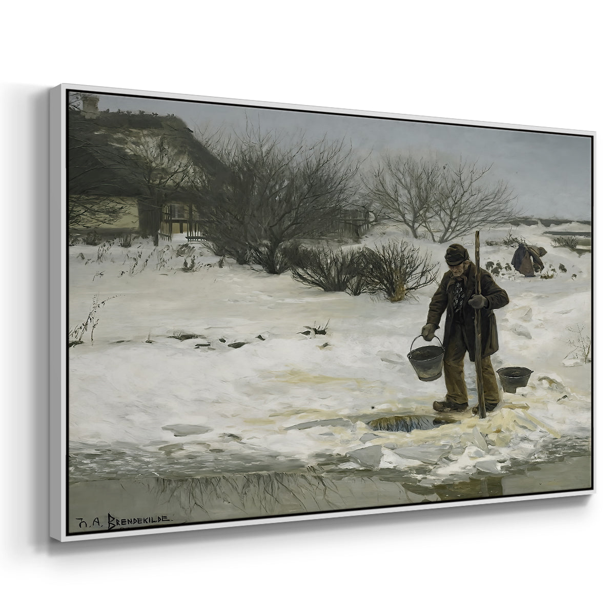 Tøsne, 1895 - Floater Framed Canvas Print
