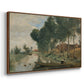 Landscape at Arleux-du-Nord, c. 1871-1874 - Floater Framed Canvas Print