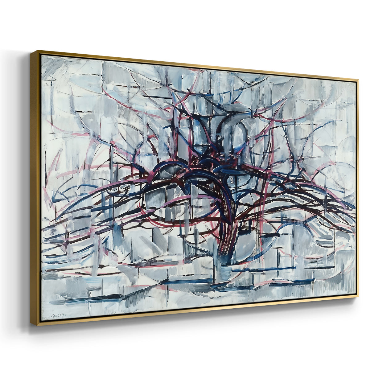 Horizontal Tree, 1912 - Floater Framed Canvas Print