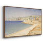 The Jetty at Cassis, Opus 198, 1889 - Floater Framed Canvas Print