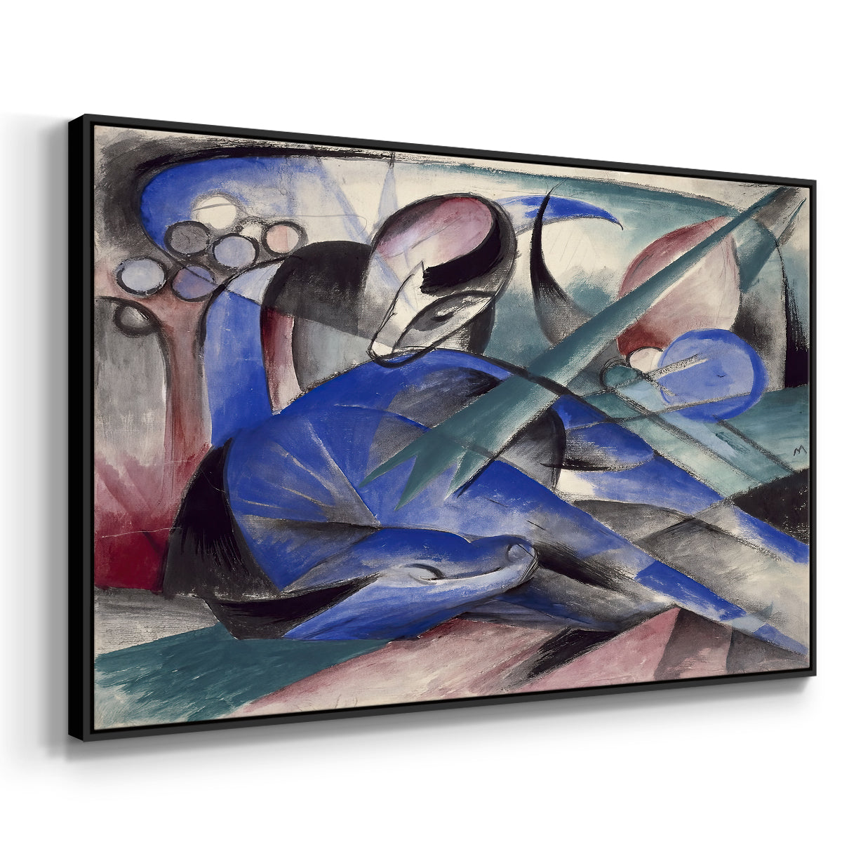 Dreaming Horse, 1913 - Floater Framed Canvas Print