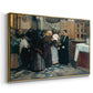 Kissing the Relic, 1893 - Floater Framed Canvas Print