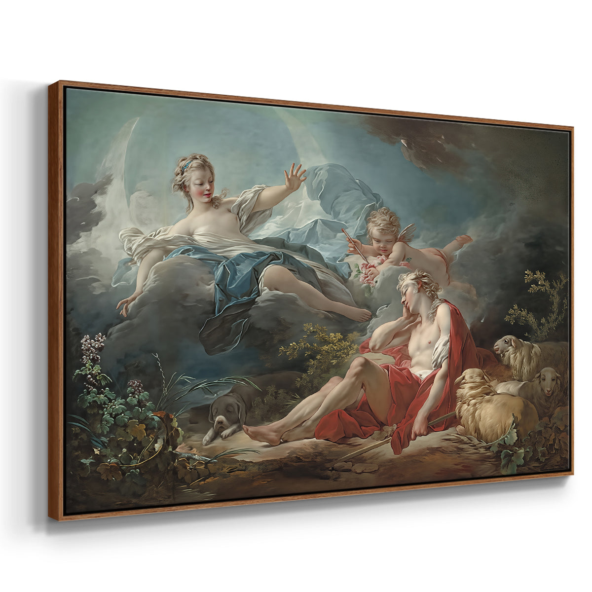 Diana and Endymion, c. 1753-1756 - Floater Framed Canvas Print