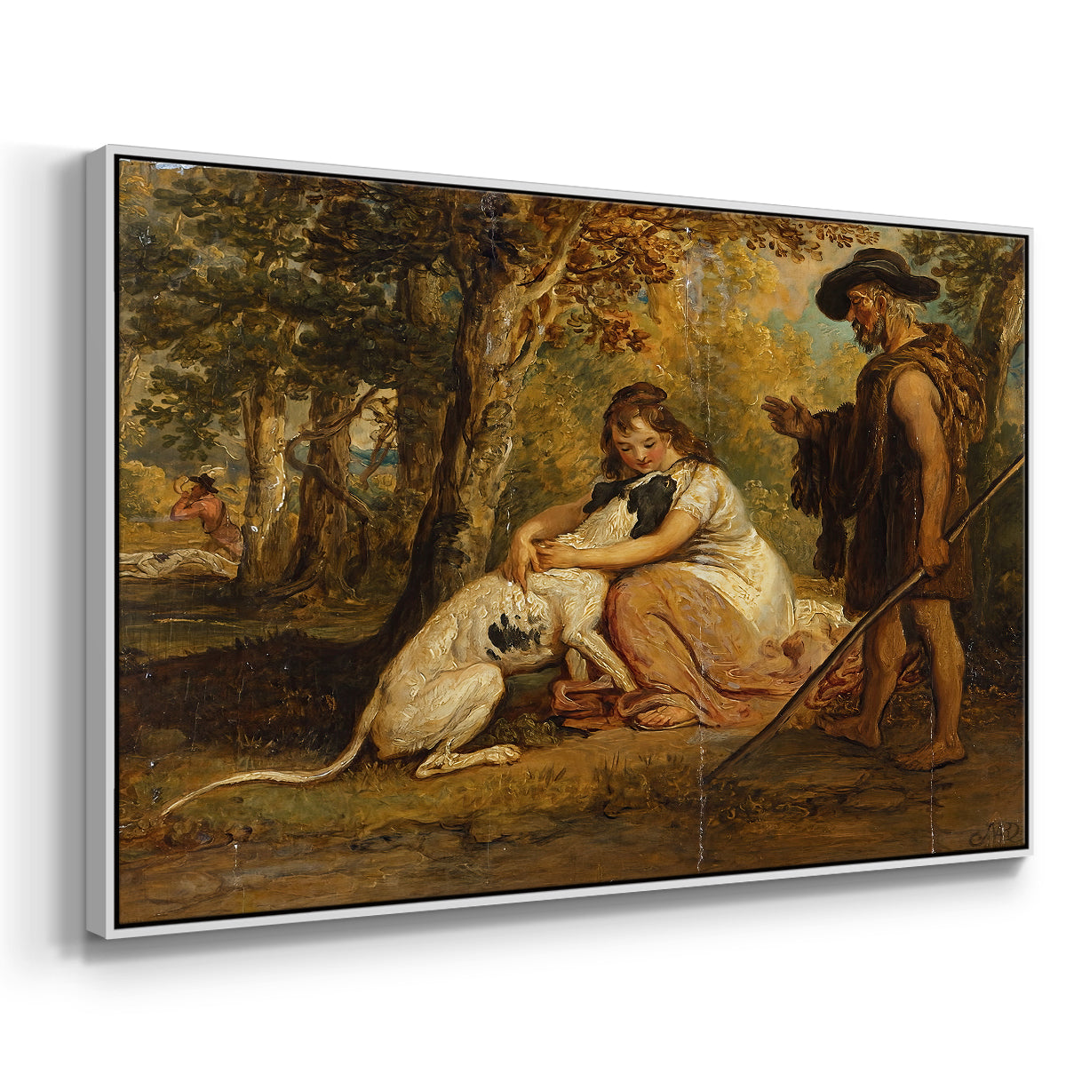 Measure for Measure, or The Biter Bit, 1840 - Floater Framed Canvas Print