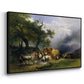 The Harvest Wagon (Der Heuwagen), c. 1850 - Floater Framed Canvas Print