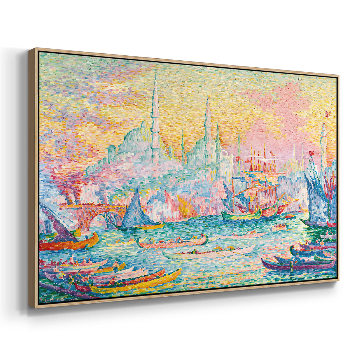 The Golden Horn, Constantinople, 1907 - Floater Framed Canvas Print