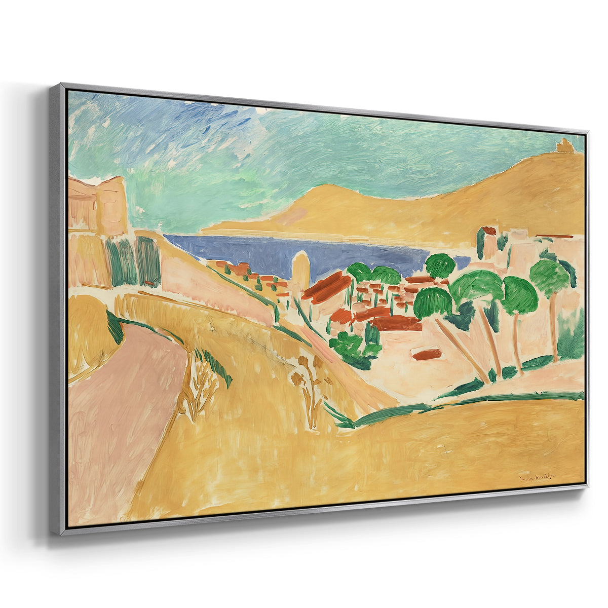 Collioure in August, c. 1911 - Floater Framed Canvas Print
