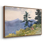North Woods Club, Adirondacks, 1892 - Floater Framed Canvas Print