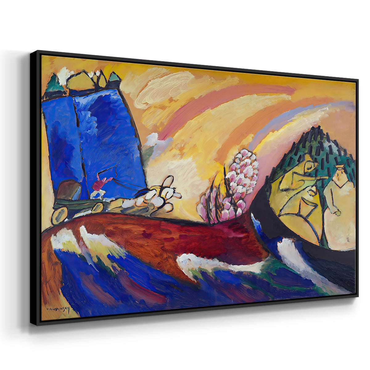 Painting with Troika, 1911 - Floater Framed Canvas Print