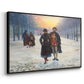 Morning after the Carnival, 1884 - Floater Framed Canvas Print
