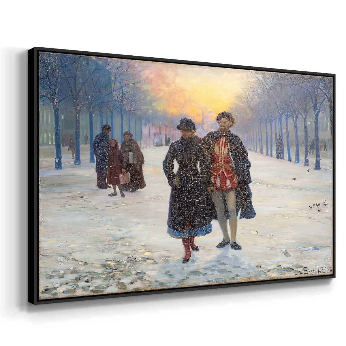 Morning after the Carnival, 1884 - Floater Framed Canvas Print