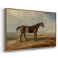 Dr. Syntax, a Bay Racehorse, Standing in a Coastal Landscape, an Estuary Beyond, c. 1820 - Floater Framed Canvas Print