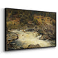 Waterfall in Hallingdal, 1848 - Floater Framed Canvas Print