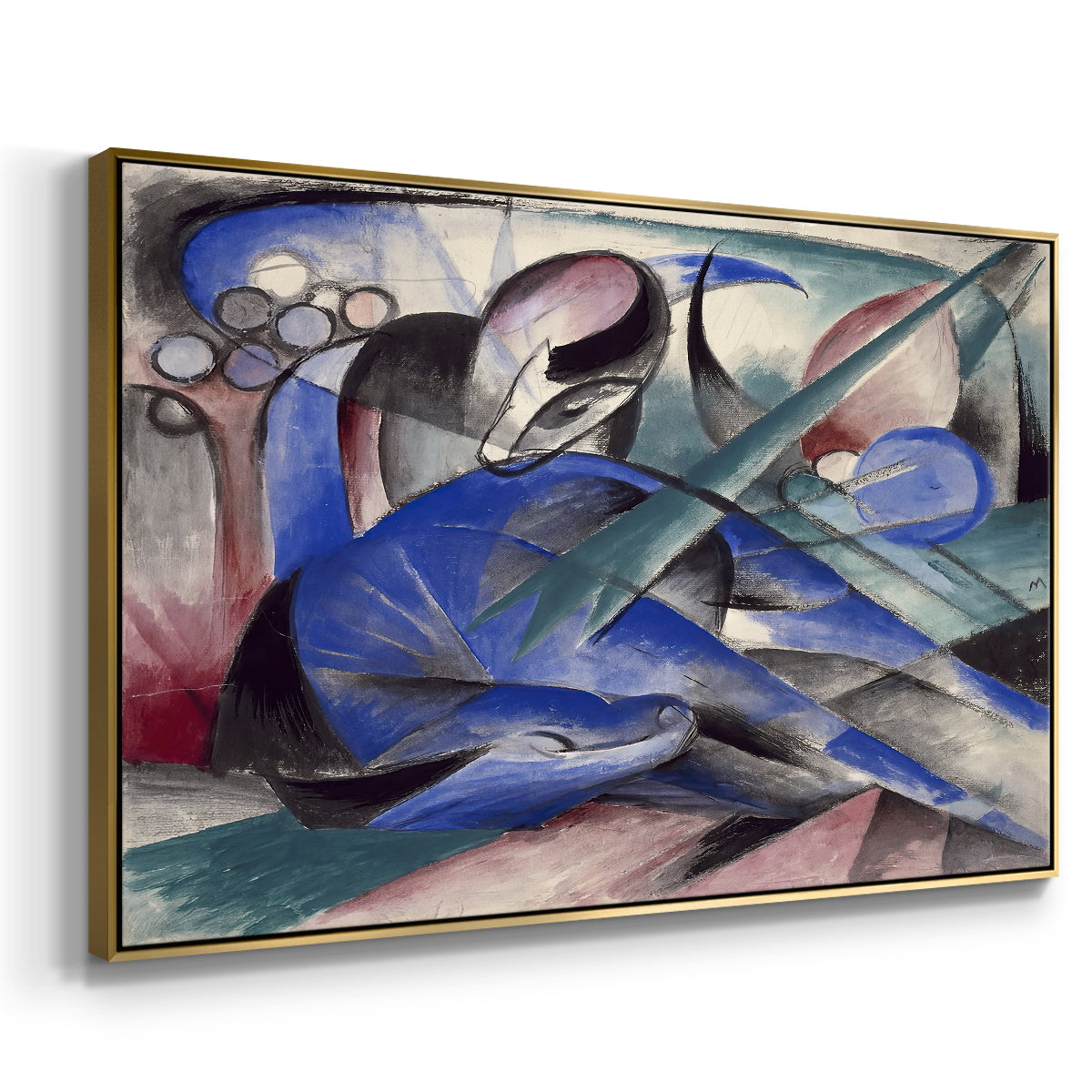 Dreaming Horse, 1913 - Floater Framed Canvas Print