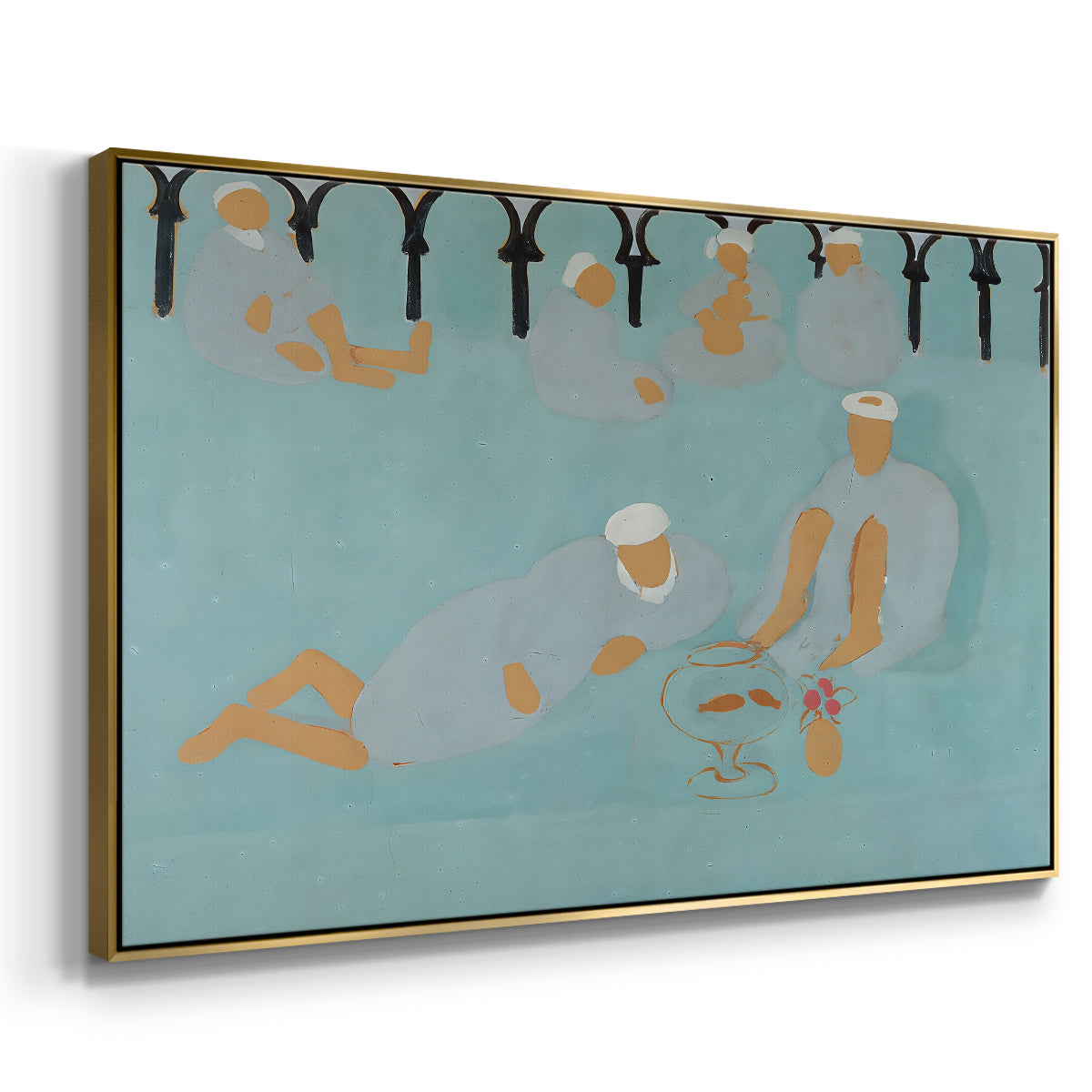 Arab Coffeehouse (Le café Maure), 1913 - Floater Framed Canvas Print