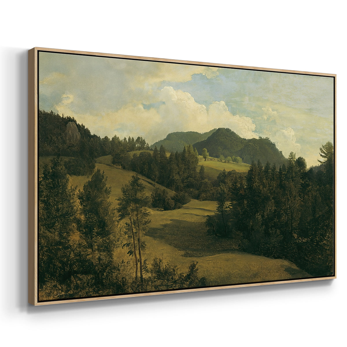 Landscape near Miesenbach, c. 1830 - Floater Framed Canvas Print