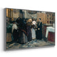 Kissing the Relic, 1893 - Floater Framed Canvas Print