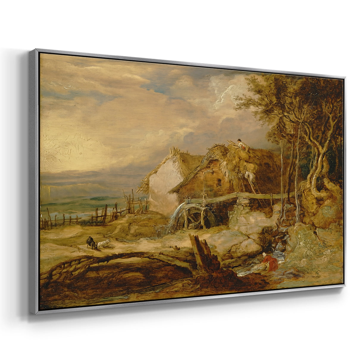 An Overshot Mill, c. 1802-1807 - Floater Framed Canvas Print