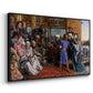 The Finding of the Saviour in the Temple, 1854-1860 - Floater Framed Canvas Print