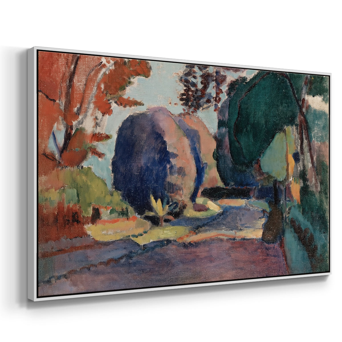 The Luxembourg Gardens, 1901 - Floater Framed Canvas Print