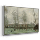 Washerwomen in a Willow Grove, c. 1871 - Floater Framed Canvas Print
