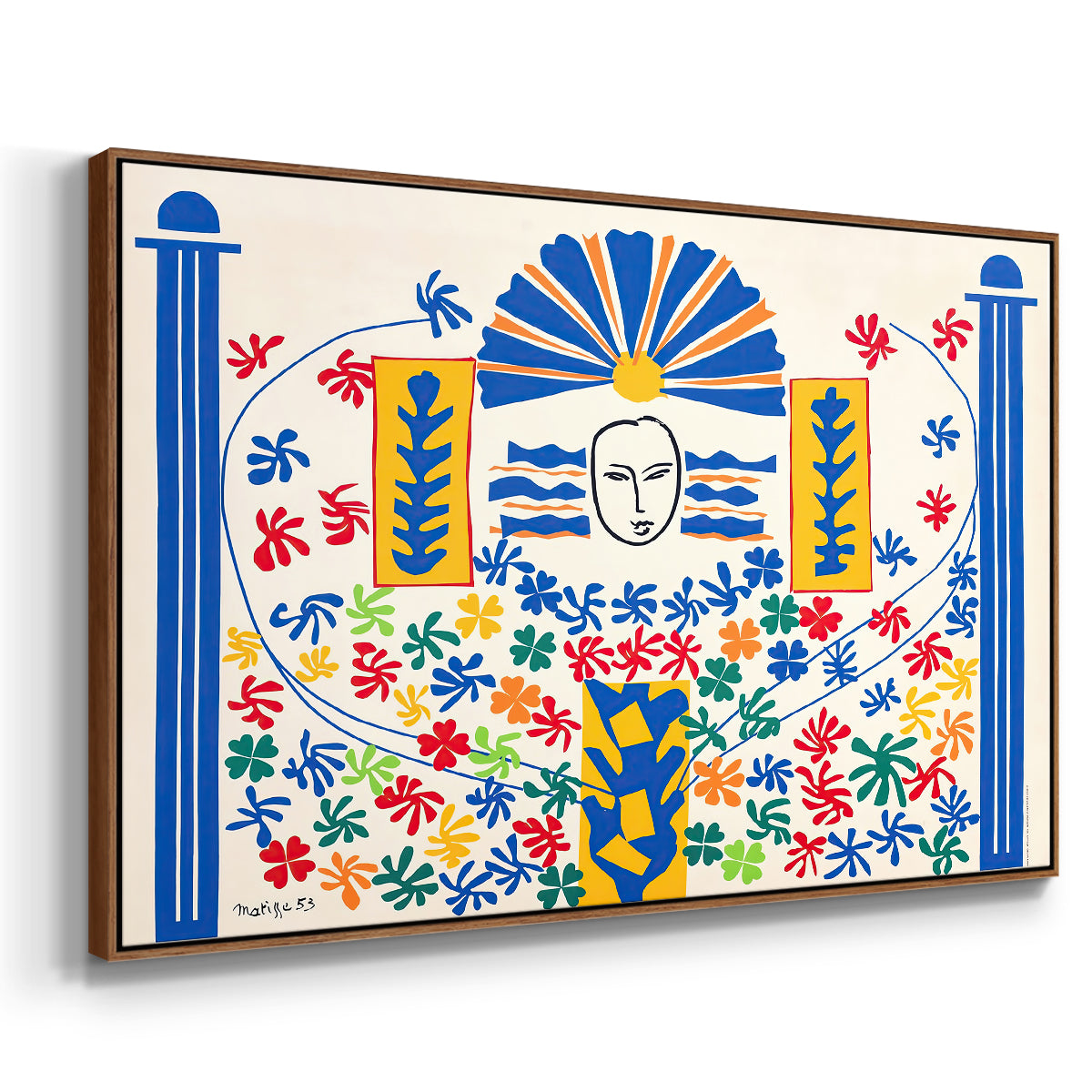 Apollo (Apollon), 1953 - Floater Framed Canvas Print