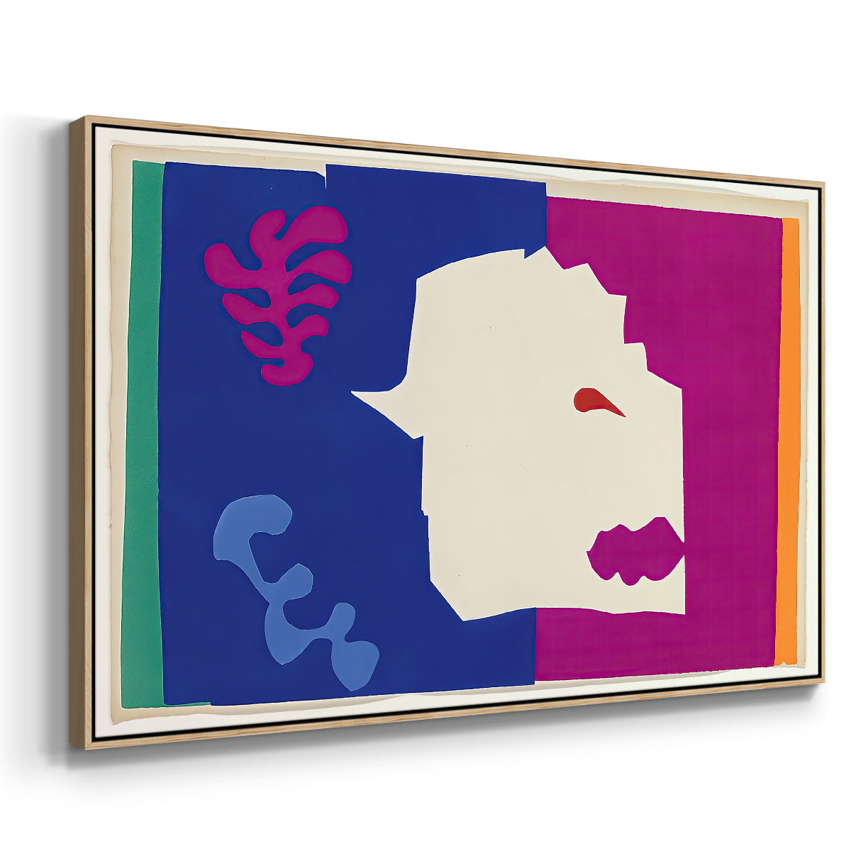 The Wolf (Le loup), from Jazz, 1947 - Floater Framed Canvas Print