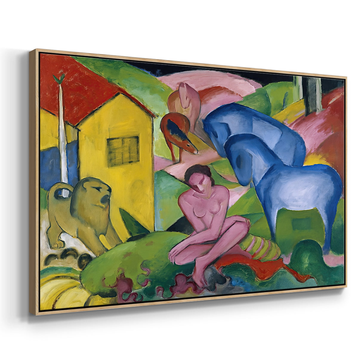 The Dream, 1912 - Floater Framed Canvas Print