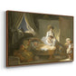 The Visit to the Nursery, c. 1775 - Floater Framed Canvas Print