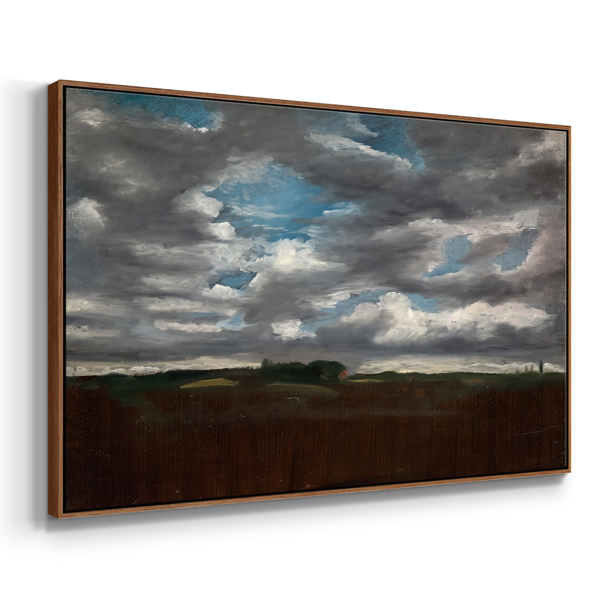 Extensive Landscape with Grey Clouds, c. 1821-1822 - Floater Framed Canvas Print