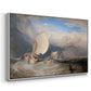 Fishing Boats with Hucksters Bargaining for Fish, 1837-1838 - Floater Framed Canvas Print