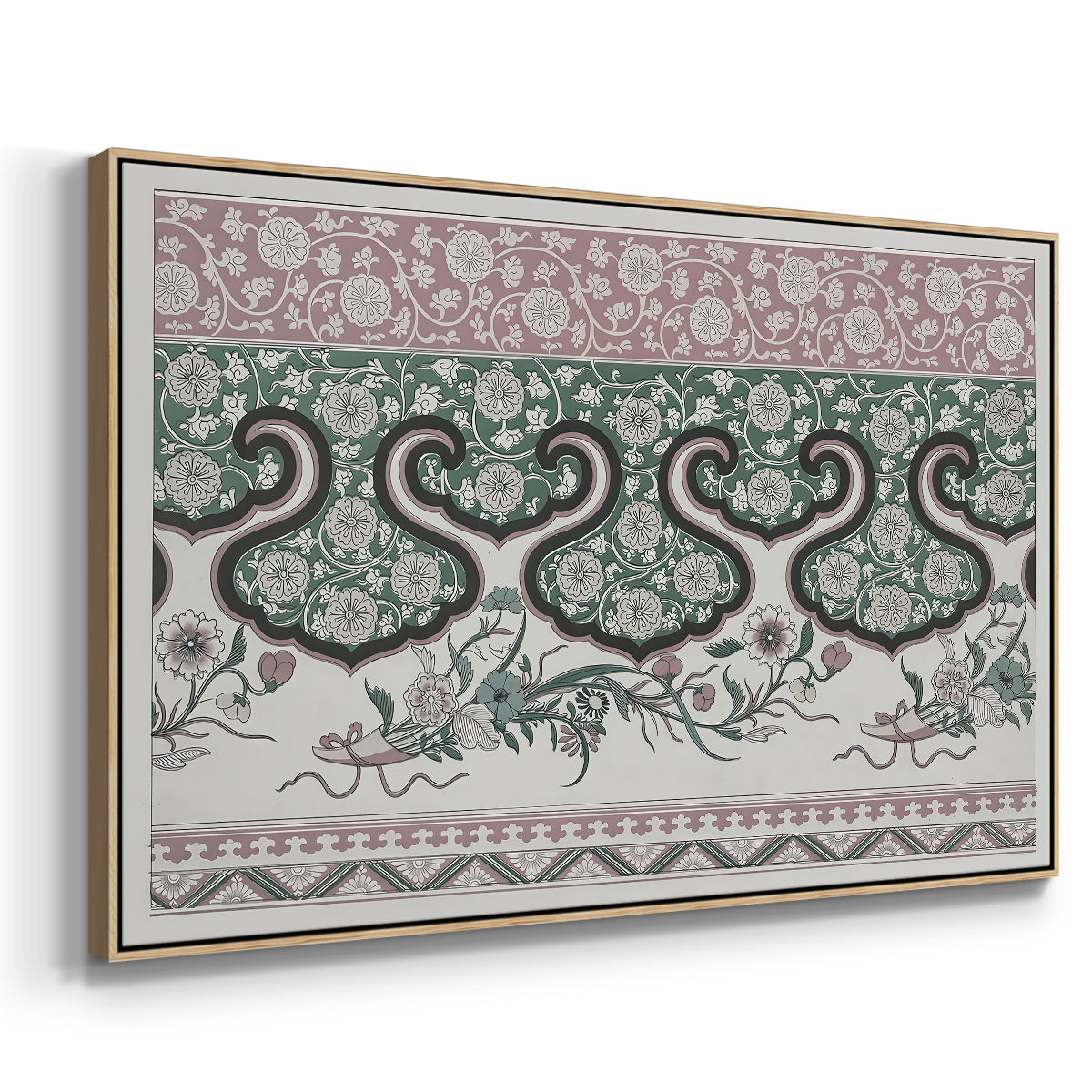 Examples of Chinese Ornament, Pl. LXXVI, 1867 - Floater Framed Canvas Print
