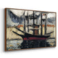 Two Boats Side by Side, Port of Marseilles, c. 1916 - Floater Framed Canvas Print