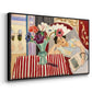Woman with Anemones (Femme et anémones), c. 1920-1921 - Floater Framed Canvas Print