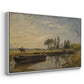Barge below Flatford Lock, c. 1810 - Floater Framed Canvas Print