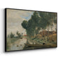 Landscape at Arleux-du-Nord, c. 1871-1874 - Floater Framed Canvas Print