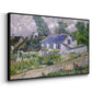 Houses in Auvers, 1890 - Floater Framed Canvas Print