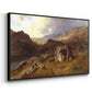 Lledr Valley in Wales, 1864 - Floater Framed Canvas Print