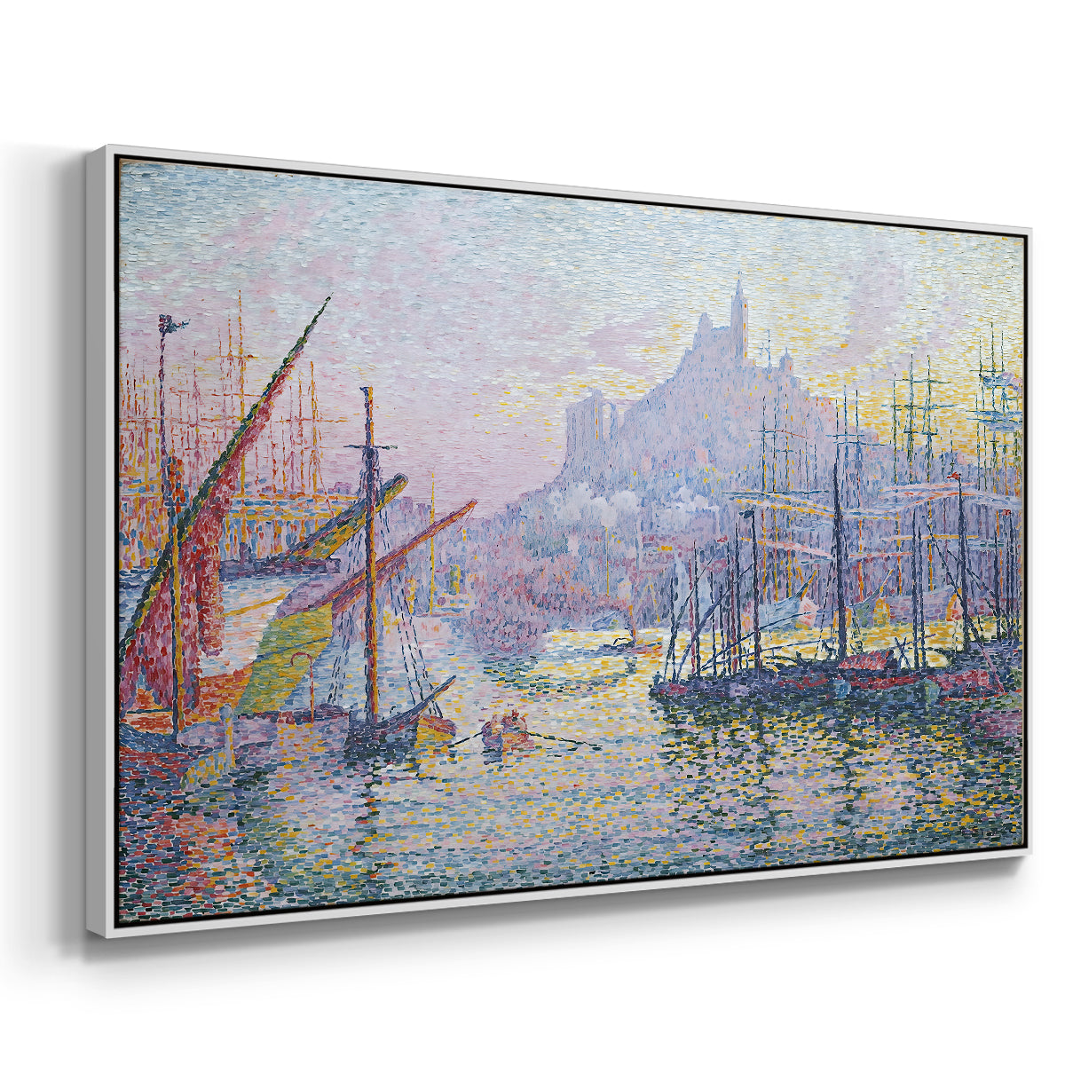 The Port of Marseille, 1905 - Floater Framed Canvas Print