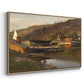 Landingsbrygge Husvik, Drøbak, 1875 - Floater Framed Canvas Print