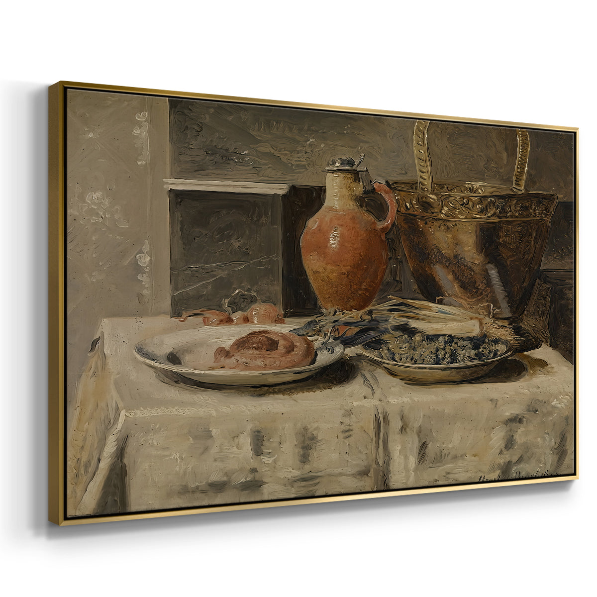 Still Life with Jar, c. 1881-1885 - Floater Framed Canvas Print