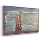 The Three Sisters on the Beach, 1908 - Floater Framed Canvas Print