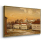 The Riding School at Akershus Castle, 1846 - Floater Framed Canvas Print