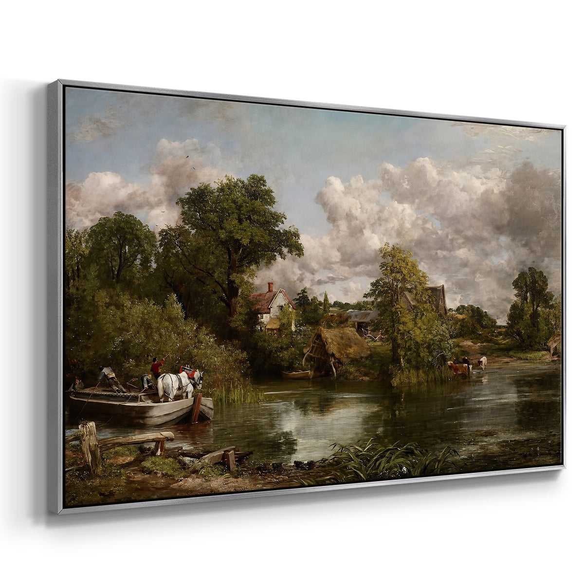The White Horse, 1819 - Floater Framed Canvas Print