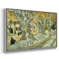 The Large Plane Trees (Road Menders at Saint-Rémy), 1889 - Floater Framed Canvas Print