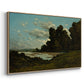 The River Loire at Nevers, 1901 - Floater Framed Canvas Print