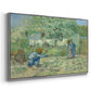 First Steps after Millet, 1890 - Floater Framed Canvas Print