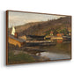 Landingsbrygge Husvik, Drøbak, 1875 - Floater Framed Canvas Print