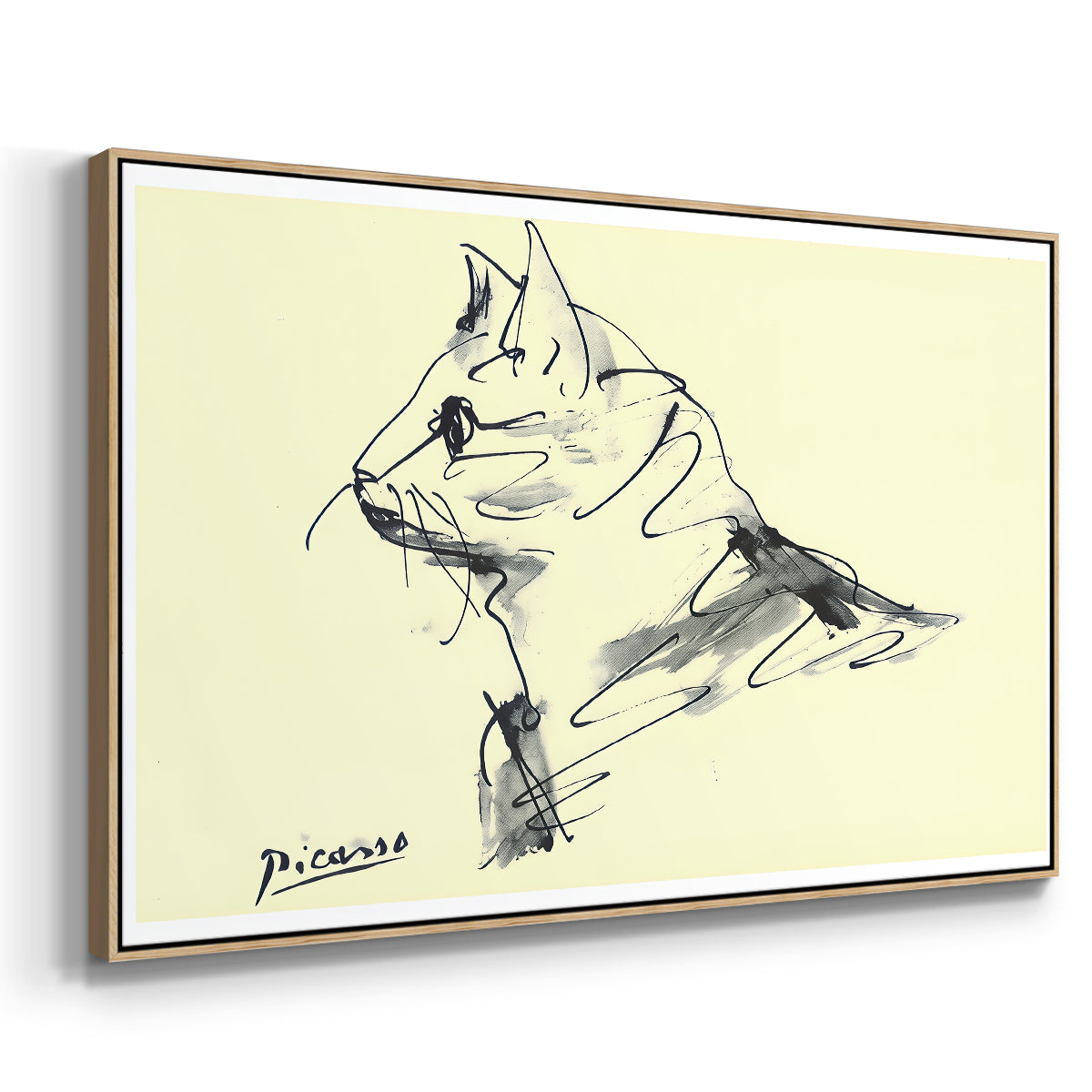 Cat (Le chat), c. 1961 - Floater Framed Canvas Print